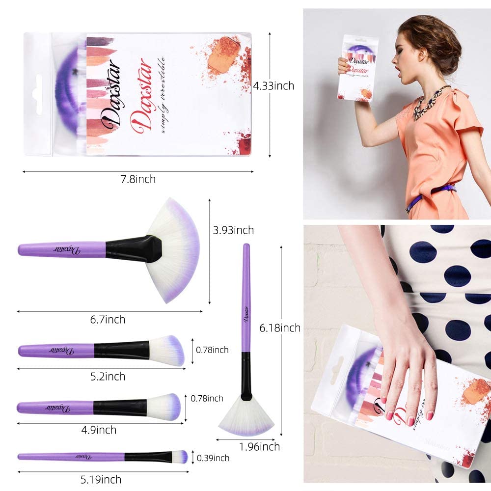 32-Piece Professional Makeup Brush Set for Eyeshadow, Foundation, Concealer, and Blusher - Image 3