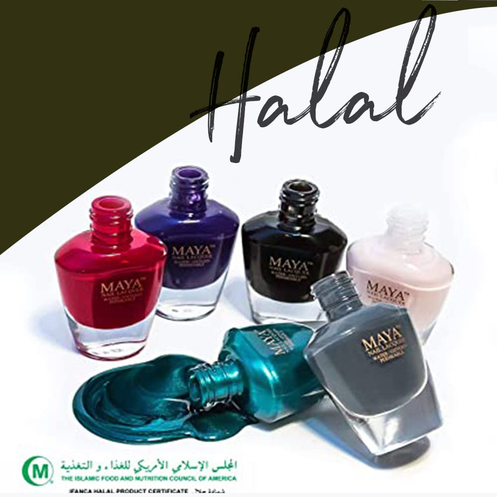 MAYA Quick Dry Halal Vegan Cruelty-Free Non-Toxic Breathable Nail Polish 15ml - Image 7