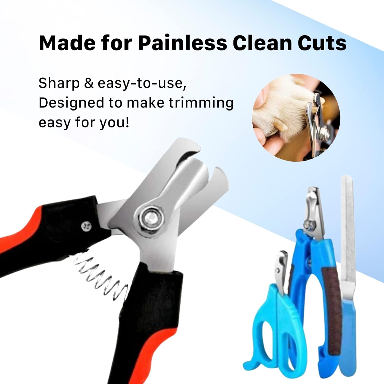 Large Dog Nail Clippers Set Puppy Grooming Tool Quick Sensor Sharp Blades - Image 3