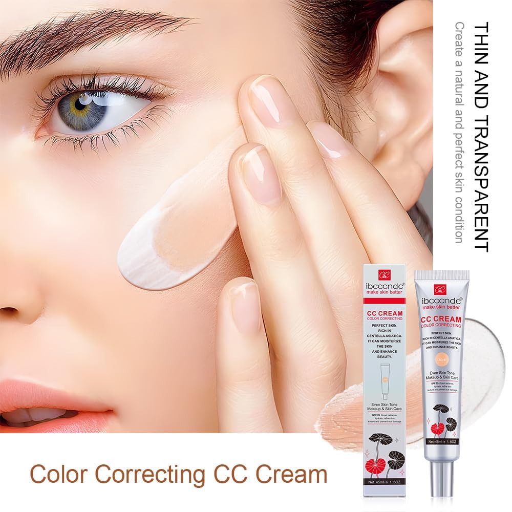 Light Shade Waterproof CC Cream Foundation SPF 25 1.5 Oz Capacity - Image 2