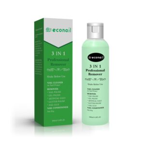 Acetone Nail Polish Remover, Gel Nail Polish Remover Easy Peel, Nail Glue Remover Natural Formula for Nail Moisturizing & Care, Acrylic Dip Powder Nails Remover for Home Salon(6.8 FL.Oz.)