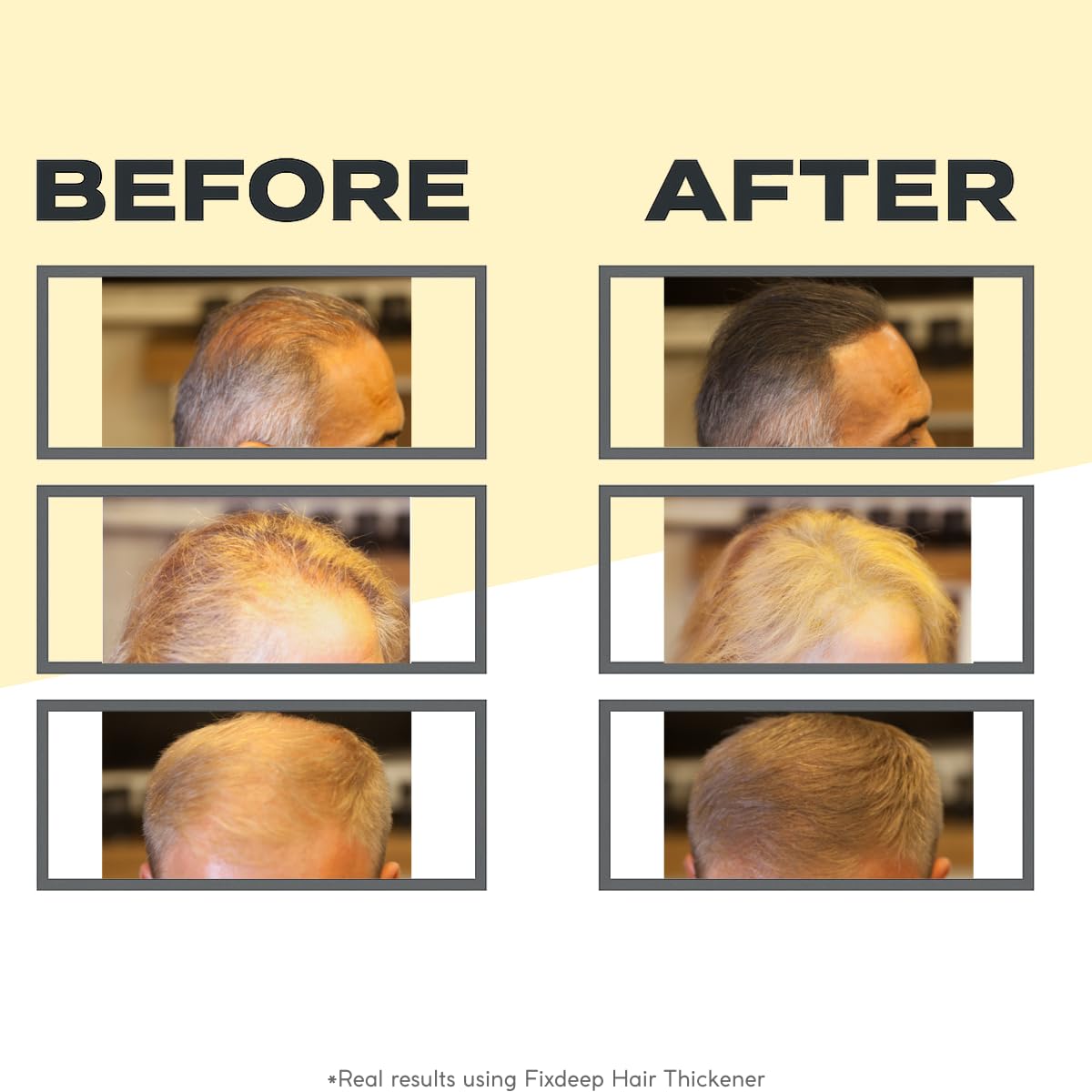 14g Waterproof Sweat-Resistant Gray Hair Fibers for Thinning Hair Bald Spots - Image 3