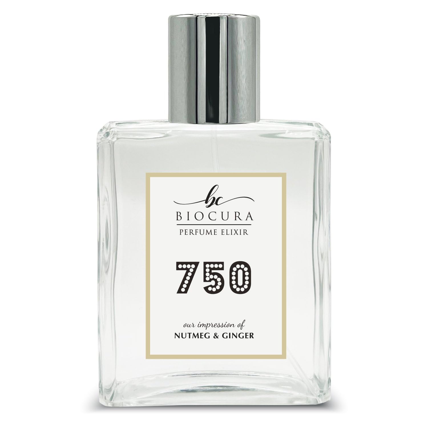 BC Perfume 750 Inspired by Jo M Nutmeg & Ginger For Women & Men Replica Fragrance Dupes Eau de Parfum Spray Bottle 3.4 Fl Oz/100ml-X1
