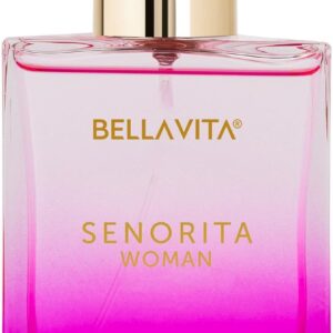 BellaVita Luxury SENORITA Perfume for Women (3.4 fl.oz) | Floral & Fruity Vanilla Perfume Fragrance with Pomegranate, Mint & Musk | Perfume for Womens Gift | Vegan & Cruelty-Free Womens Perfume