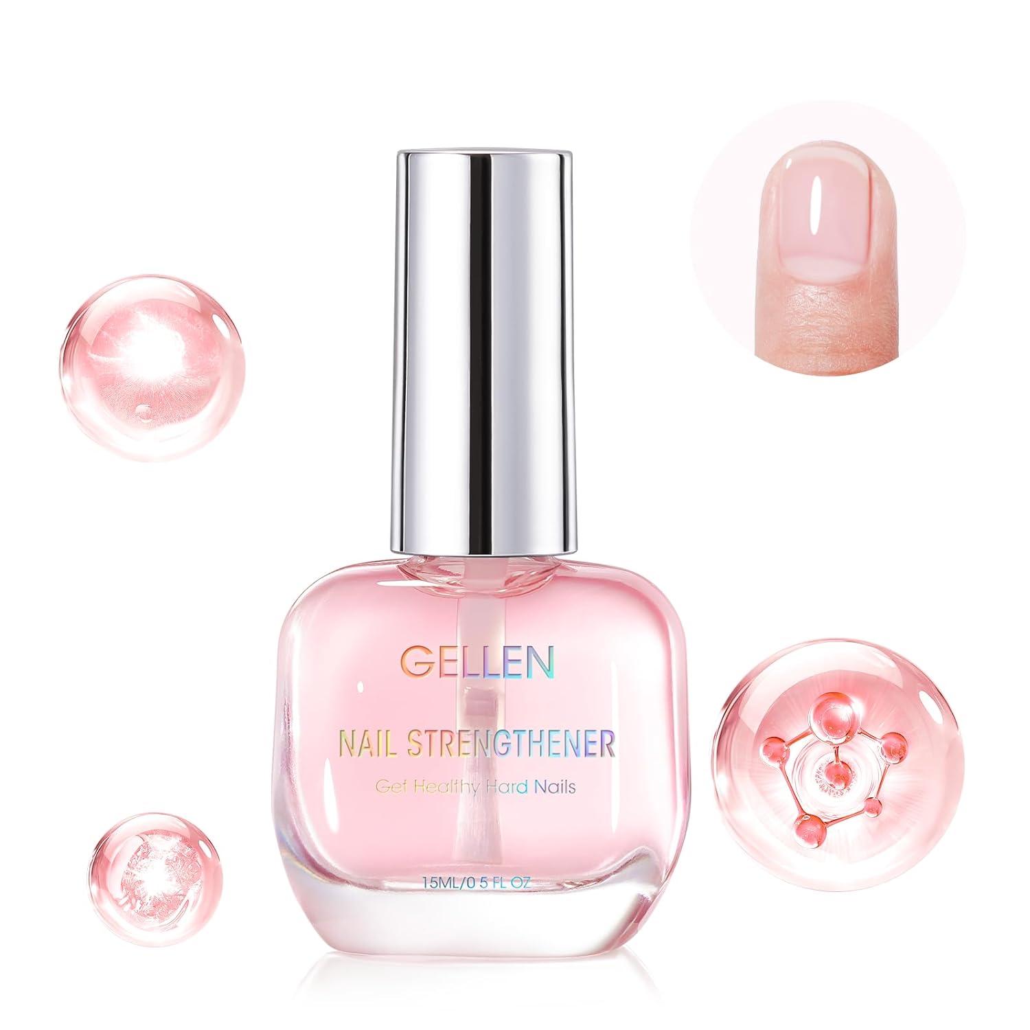 Gellen 15ml Sakura Scent 4-in-1 Nail Strengthener Serum for Thin Damaged Nails - Image 9