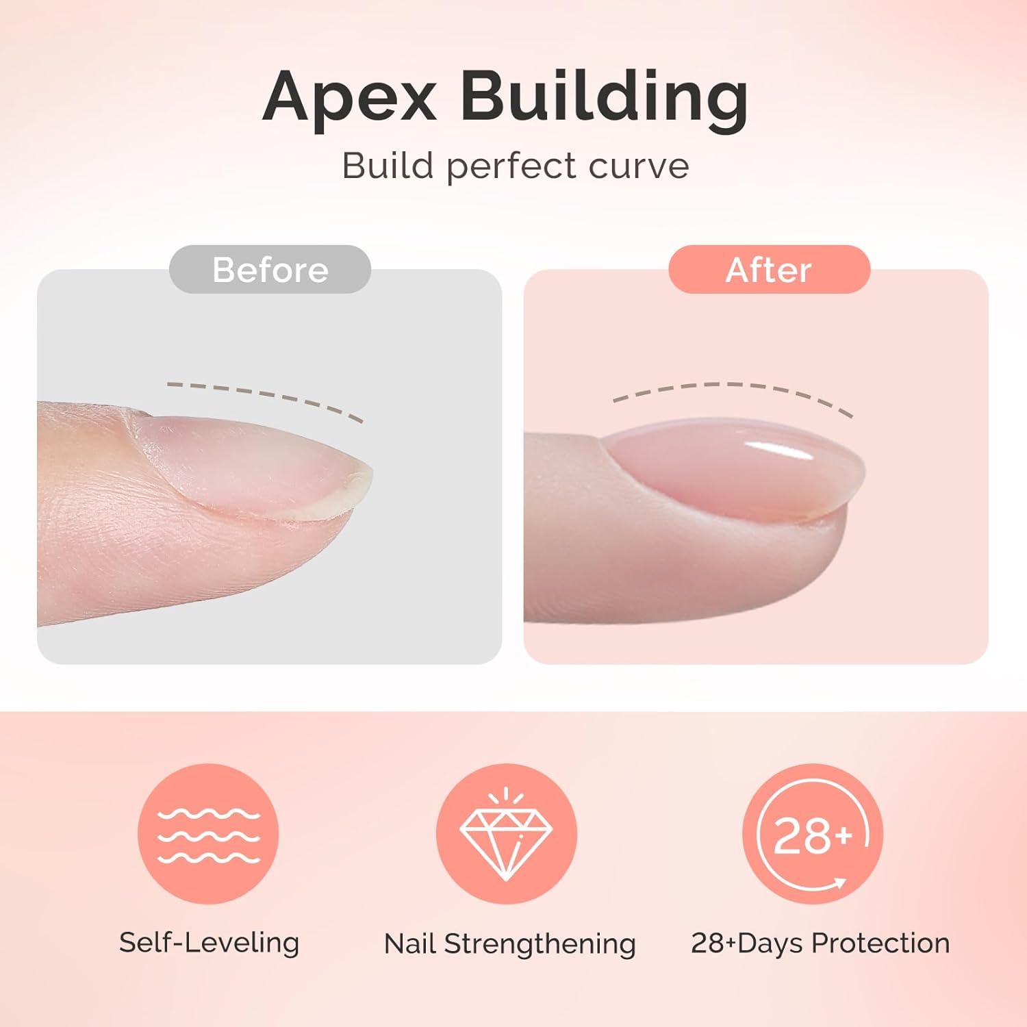 MelodySusie 15ml Clear Builder Gel for Thickening Nail Extensions and Art - Image 2