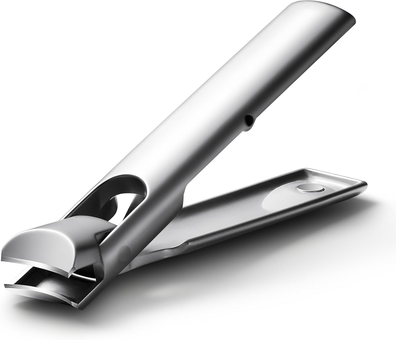 BALUCA 9mm Wide Jaw Opening Curved Finger Toe Nail Clippers with Catcher - Anti Splash Extra Large Toenail Clipper for Thick Nails, Nail Cutter Trimmer for Seniors, Men and Women