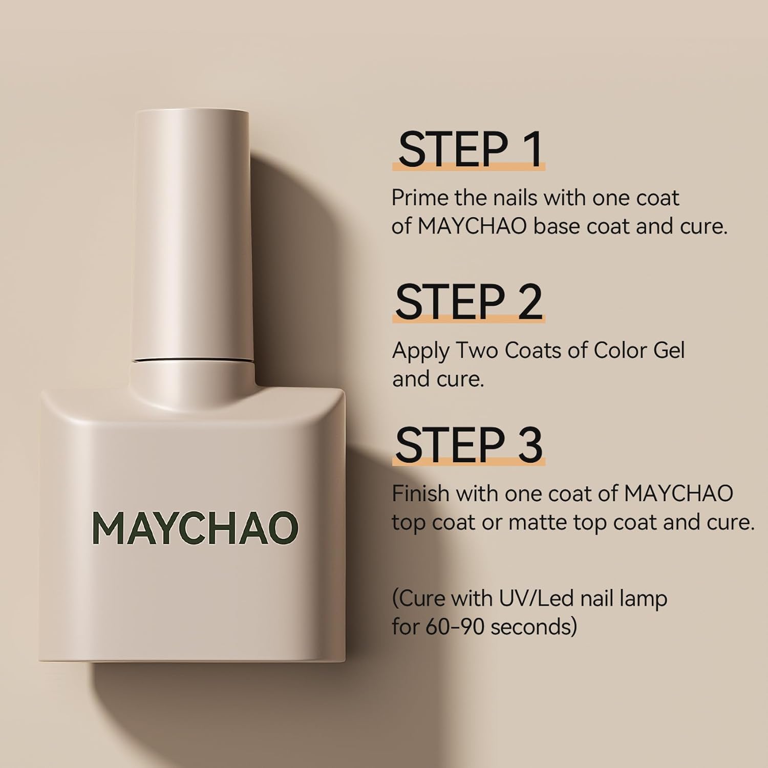 MAYCHAO 15ML Baby Pink Ballet Slippers Gel Nail Polish for Home UV LED Curing - Image 7