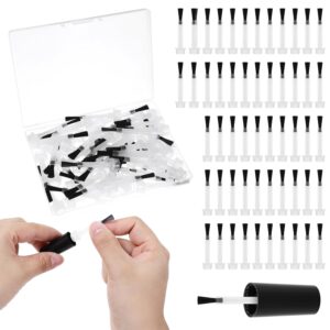 100 Pcs Disposable Dip Replacement Brush, Mini Nail Polish Replacement Brush Dipping Powder Liquid Replacement Fine Soft bristles Brush for Salon