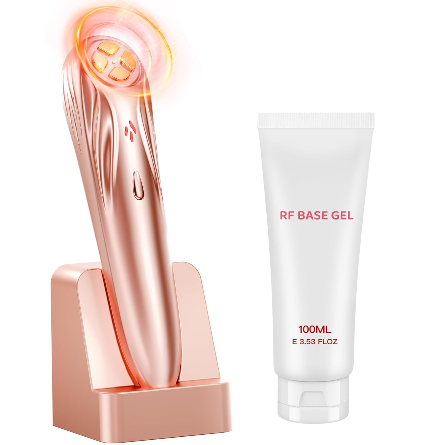 Radio Frequency Skin Tightening Device, Anti-Aging Face Machine for Wrinkle Removal, Lifting & Firming, Wireless Home Beauty Device with 3 Levels, At-Home Skin Renewal