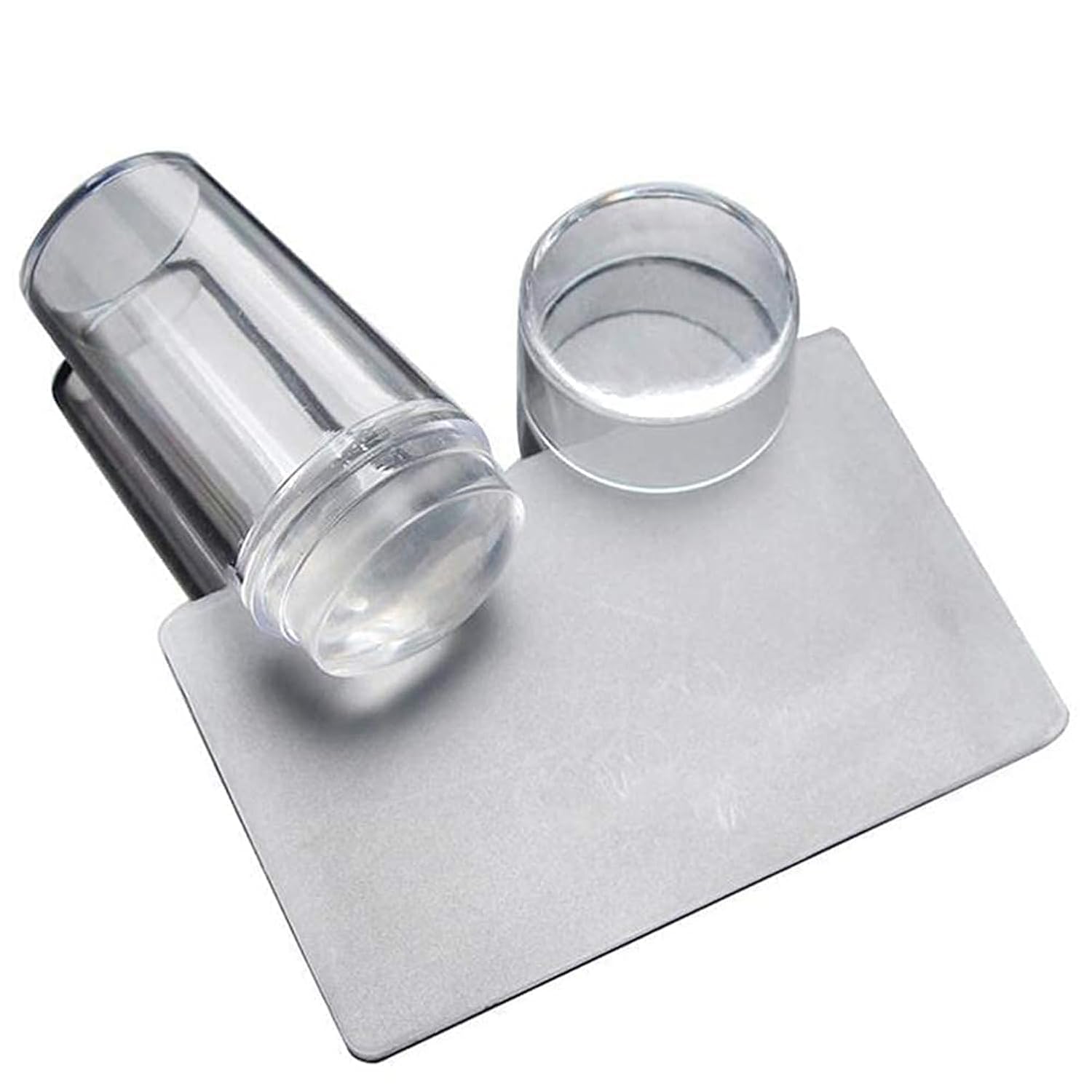 2.8CM Clear Jelly Silicone Nail Art Stamper and Scraper Set with Protective Cap - Image 6