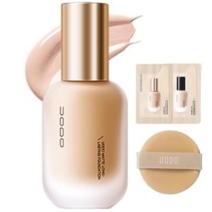 Liquid Foundation, Moisturizing Light Foundation, Matte Long-Lasting Cushion Concealer, Gauze Beauty LiquidFoundation (Moist 01 White)