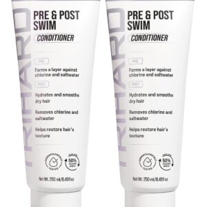 TRIHARD Pre & Post Swim Conditioner | Swimmers Conditioner | Pre Swim Hair Protection | Chlorine Removal Solution (Pack of 2)