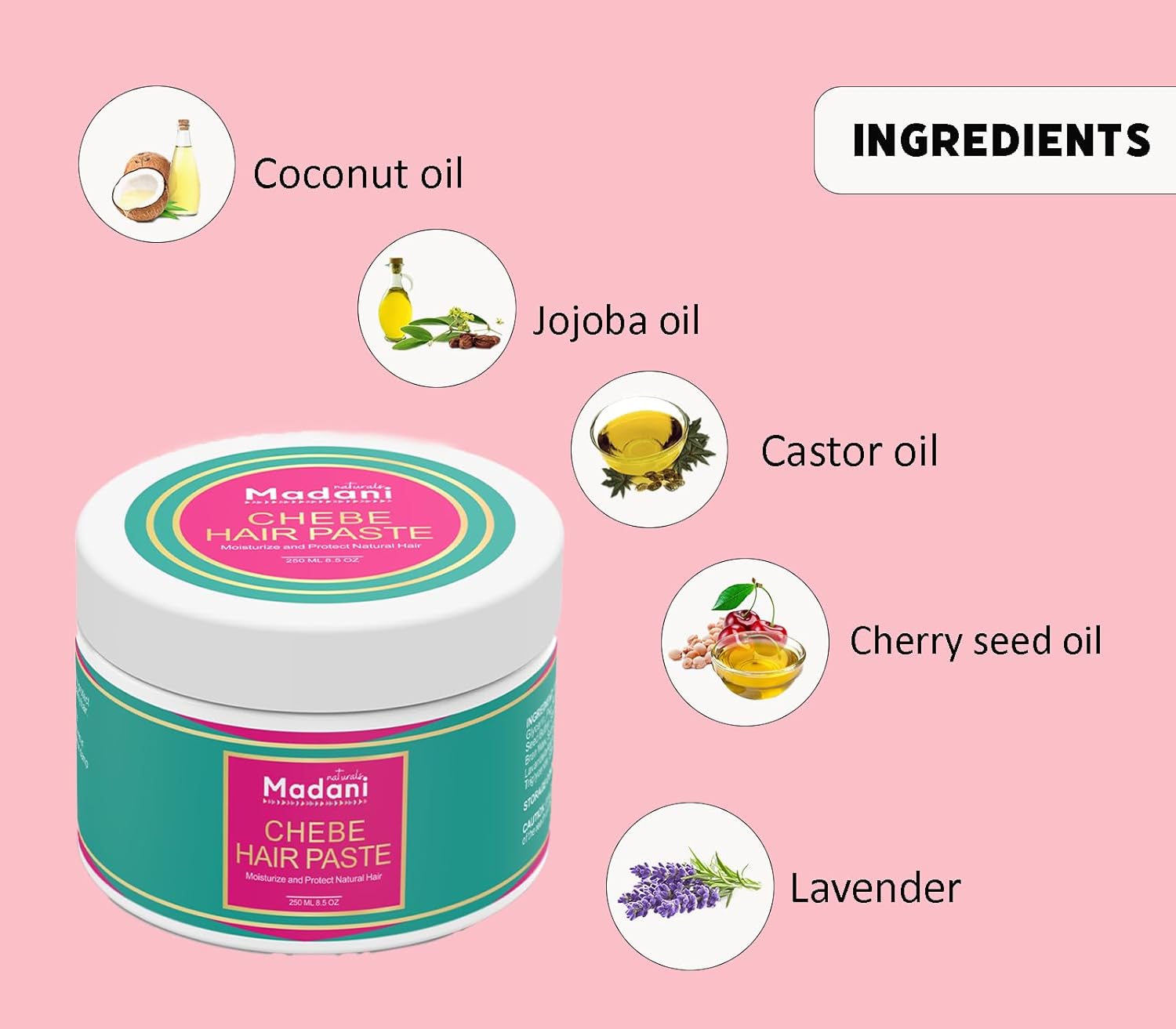 Chebe Hair Growth Paste with Lavender Oil 8 oz Scalp Moisturizer for Thinning Hair - Image 2