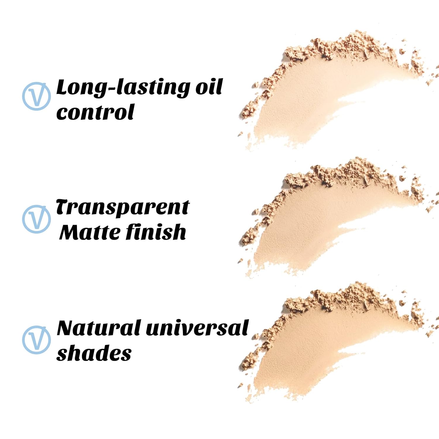 Boobeen Translucent Matte Pressed Setting Powder Compact, 10g Lightweight Baking Formula - Image 3