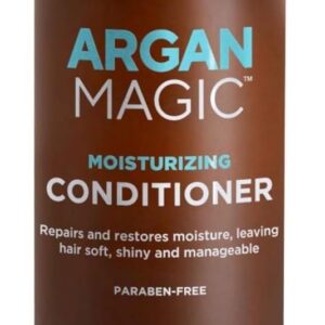 Argan Magic Moisturizing Conditioner - Detangle, Hydrate, and Repair Dry and Chemically-Damaged Hair Types | Nutrient-Rich | Made in the USA, Paraben Free, Cruelty Free (32 oz)