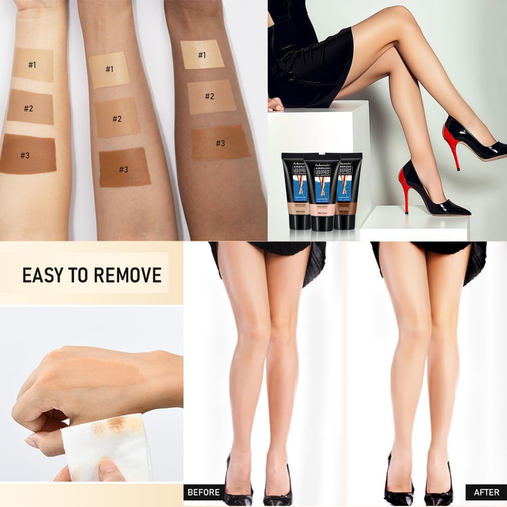 Waterproof Leg Makeup Body Concealer Vein Cover Cream 30ML #03 Bronze - Image 4