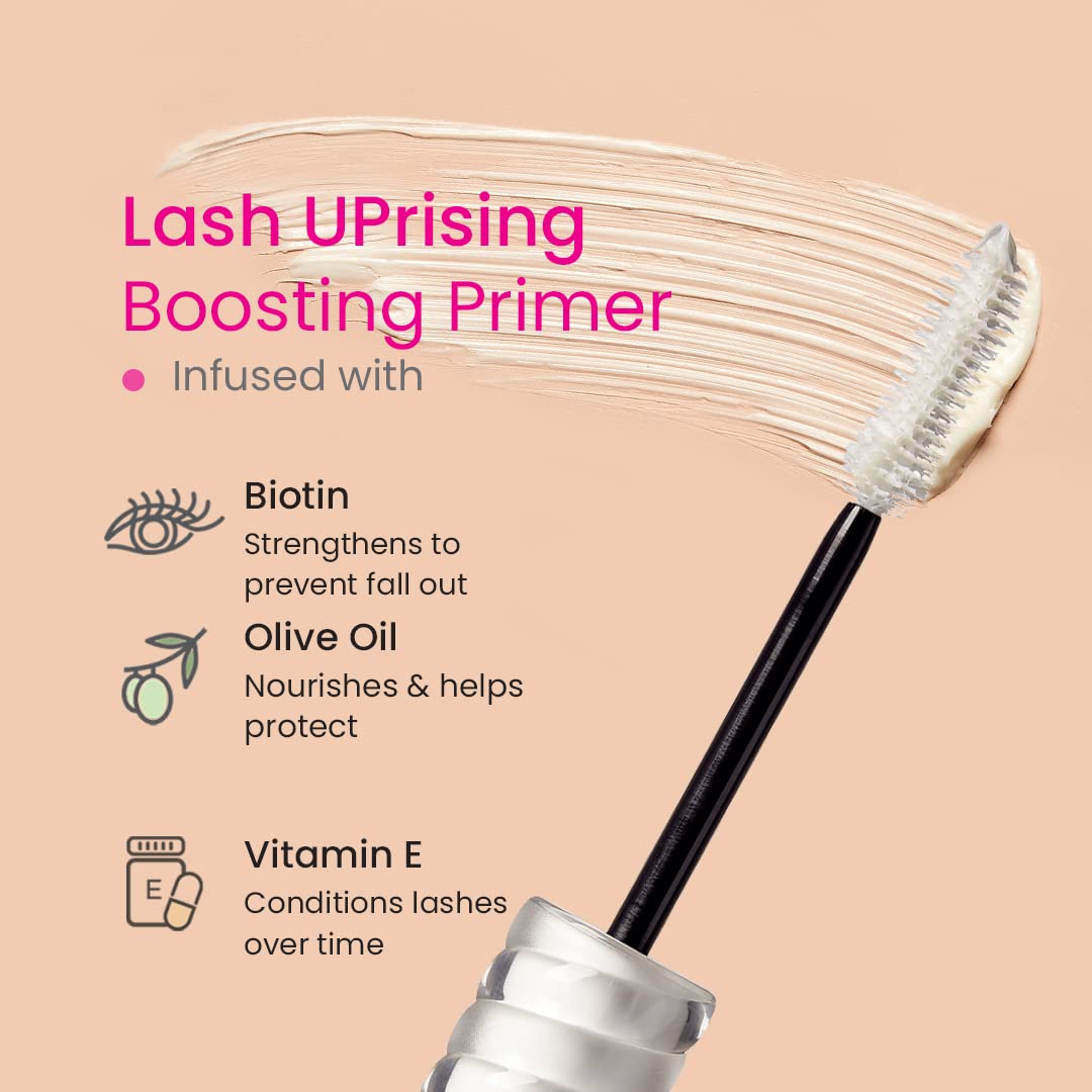 JOAH Uprising Boosting Lash Primer 0.27 oz White Mascara Strengthening with Biotin Vegan - Image 3