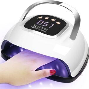 LKE UV Nail Lamp, Dryer 220W Light for Nails with 4 Timers LED Lamp Gel Polish Kit Professional Art Tools Automatic Sensor