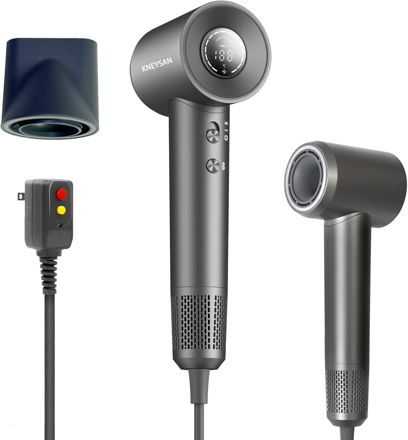 High Speed Hair Dryer,Low Noise Negative Ionic Hairdryer for Woman,110000RPM Professional Blow Dryer Brushless Motor for Fast Drying with ALCI Safety Plug,4 Heating/2 Speed for Salon&Home