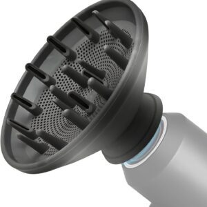 Diffuser Attachment for Dyson Supersonic Hair Dryer HD01 HD02 HD03 HD04 HD08 HD15 - Styling Tool for All Hair Types Including Wavy, Curly - Dry and Fluffy - Black