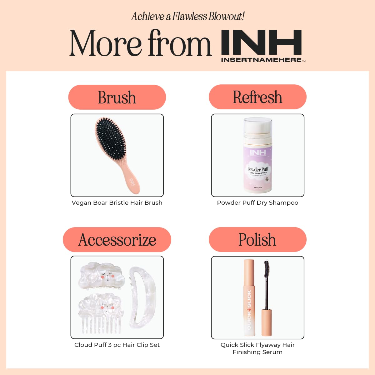 INH 12pc Self Grip Ceramic Hair Rollers Set with Clips for 90s Blowout Medium Size - Image 6