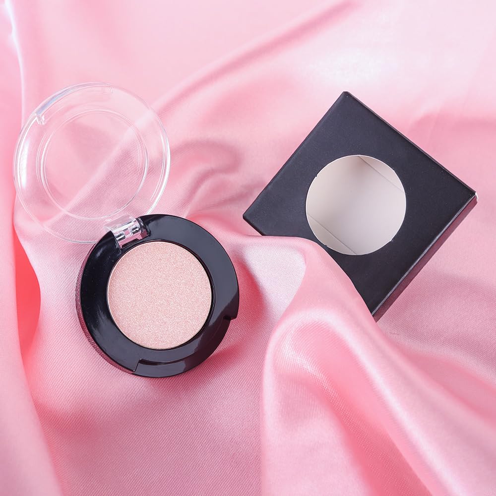 Monochrome Nude Pink Glitter Eyeshadow Palette Shimmer Makeup for Women Girls - Image 7