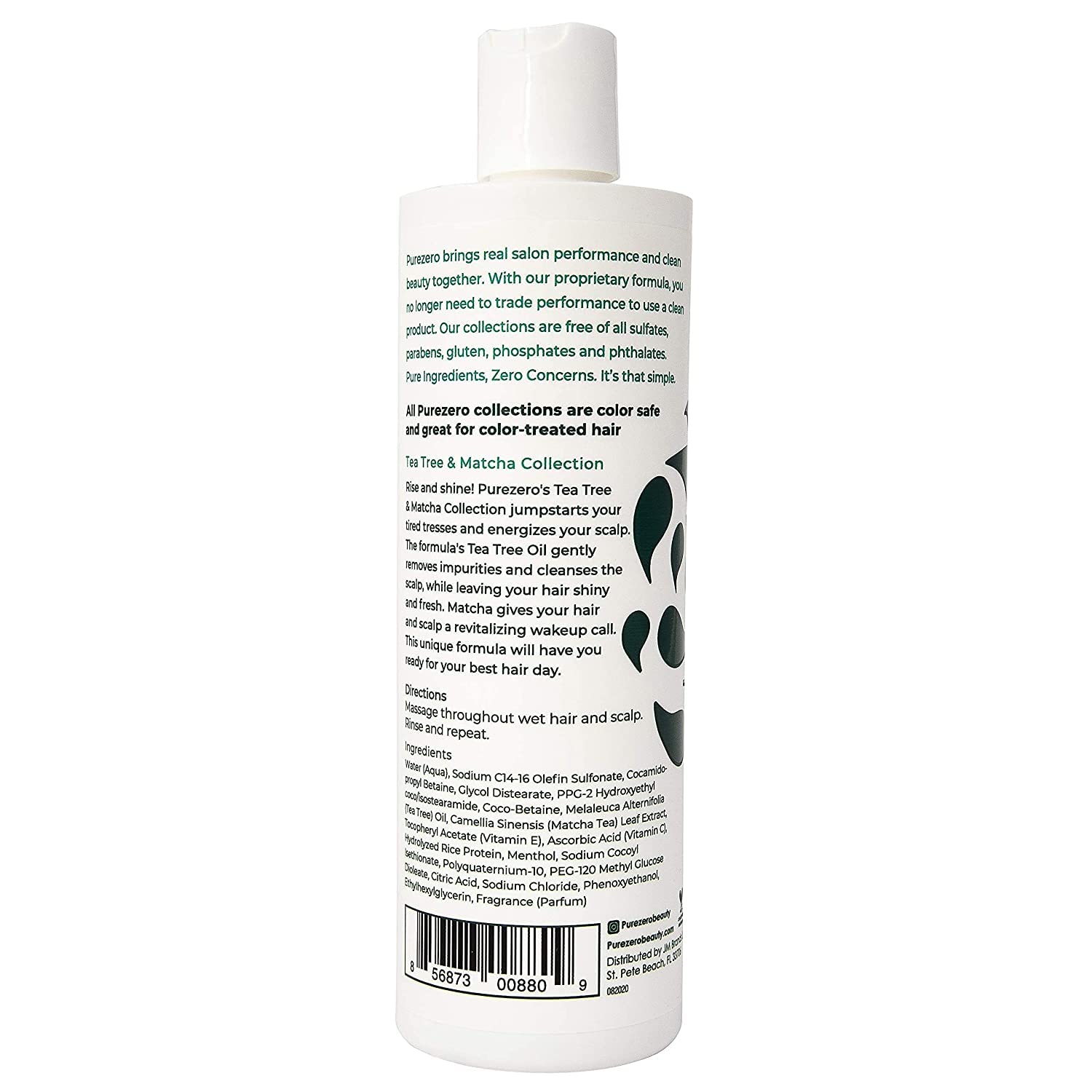 Purezero 20 oz Tea Tree Matcha Shampoo Conditioner Set Nourishing Scalp Treatment - Image 7