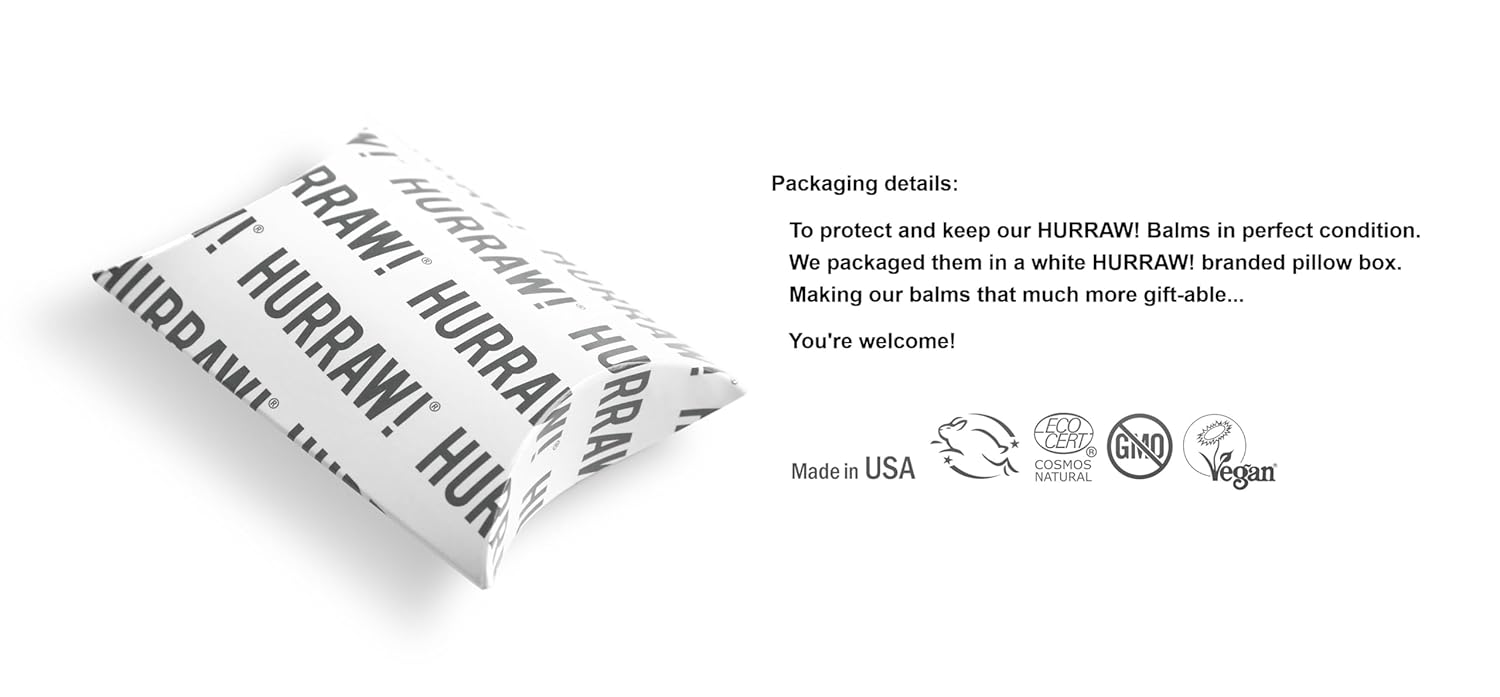 Hurraw Organic Vegan Chocolate Mint Lip Balm Cardboard Tube 0.15 oz - Image 9