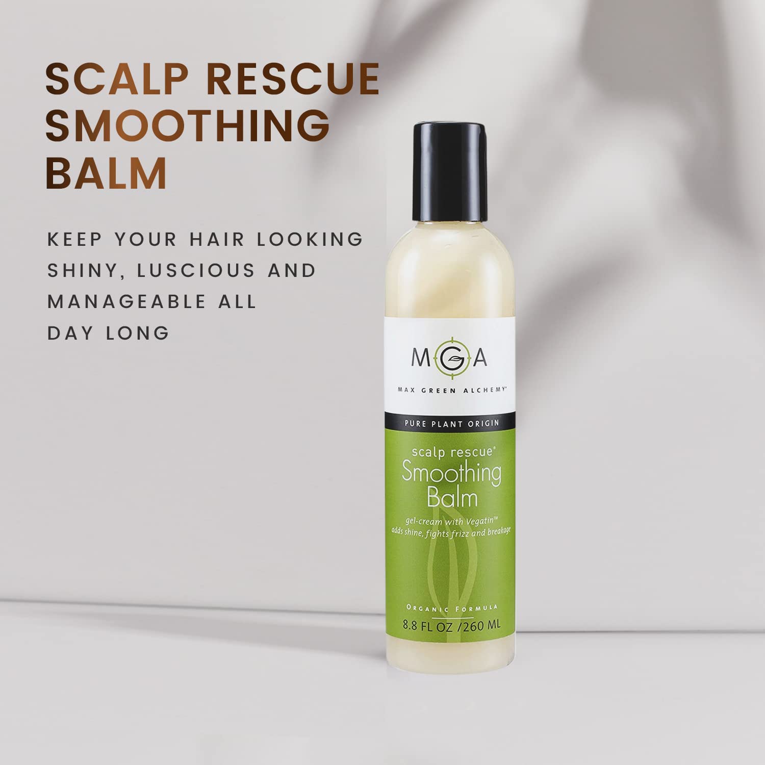 MGA Vegan Hair Smoothing Balm 8.8 fl oz Organic Scalp Rescue Keratin Argan Oil - Image 7