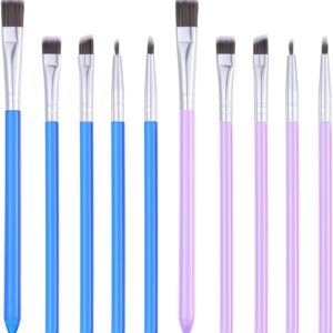 10 Pcs Cake Decorating Brushes Cake Painting Brushes Food Paint Brush Multiple Function Fondant Brush Cookie Pastry Multifunction Nylon Cookiem for Basting, Cooking, Baking