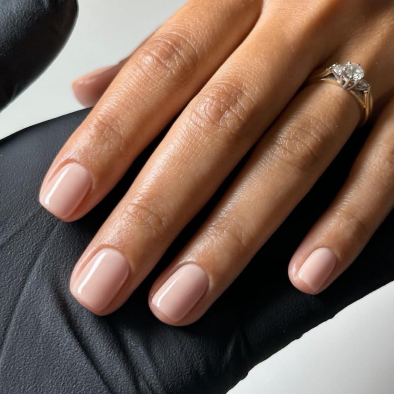 48Pcs Short Square Nude Pink Handmade Acrylic Gel Press-On Nails for Women - Image 3