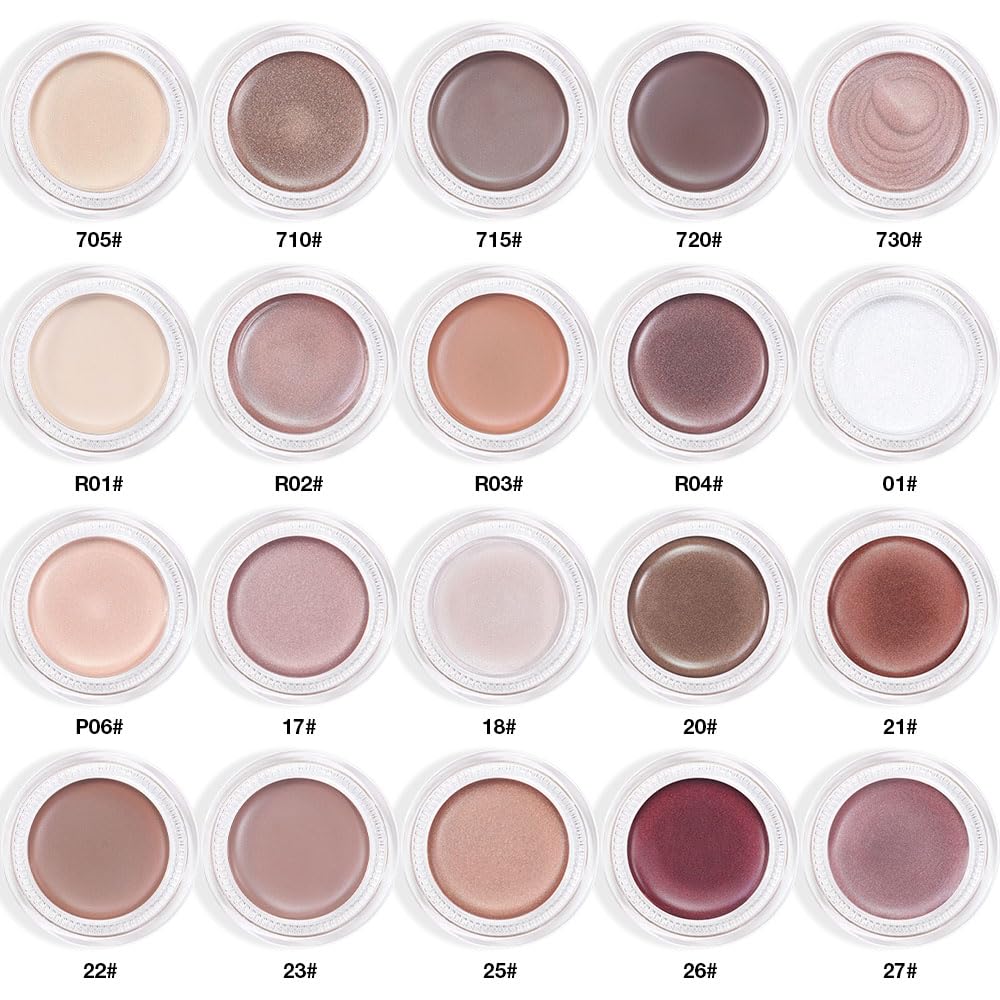 Single Cream Espresso Brown Matte Holographic Eyeshadow Palette for Mature Skin 715 - Image 7