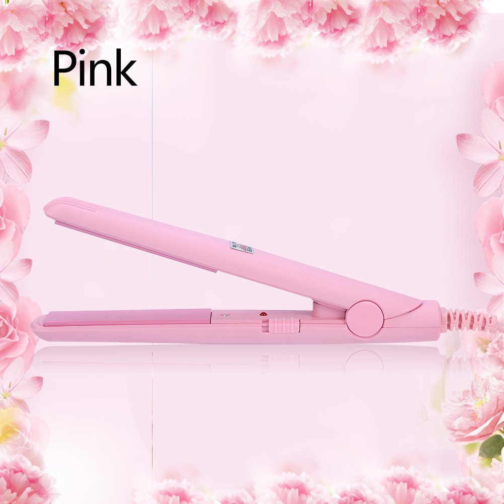 Mini 2-in-1 Ceramic Tourmaline Hair Straightener and Curler for Short Hair Anti-Frizz Touch Control - Image 2