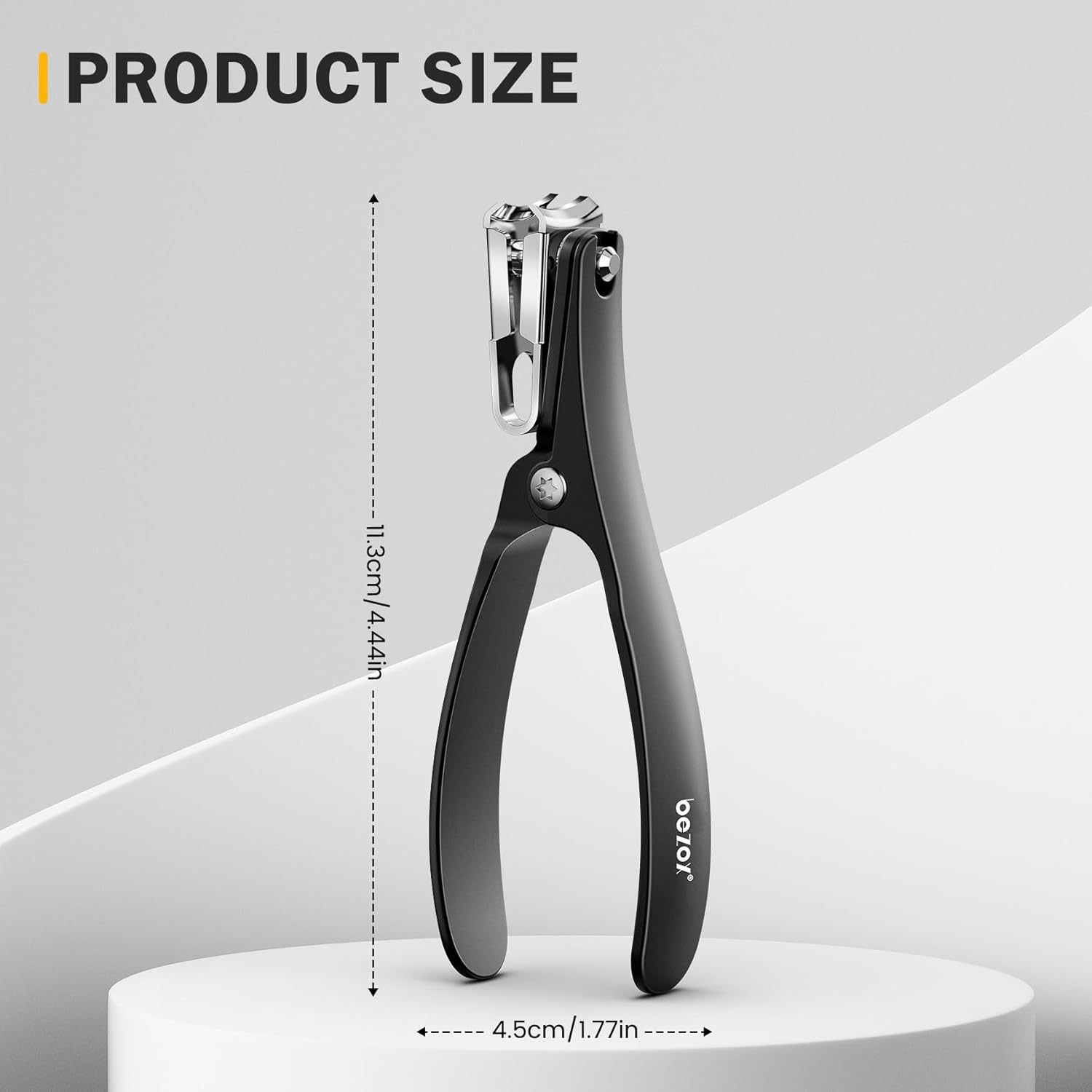 BEZOX Long Handle Toenail Clippers for Seniors, 360° Rotating Jaw, Ergonomic Grip, Stainless Steel - Image 7