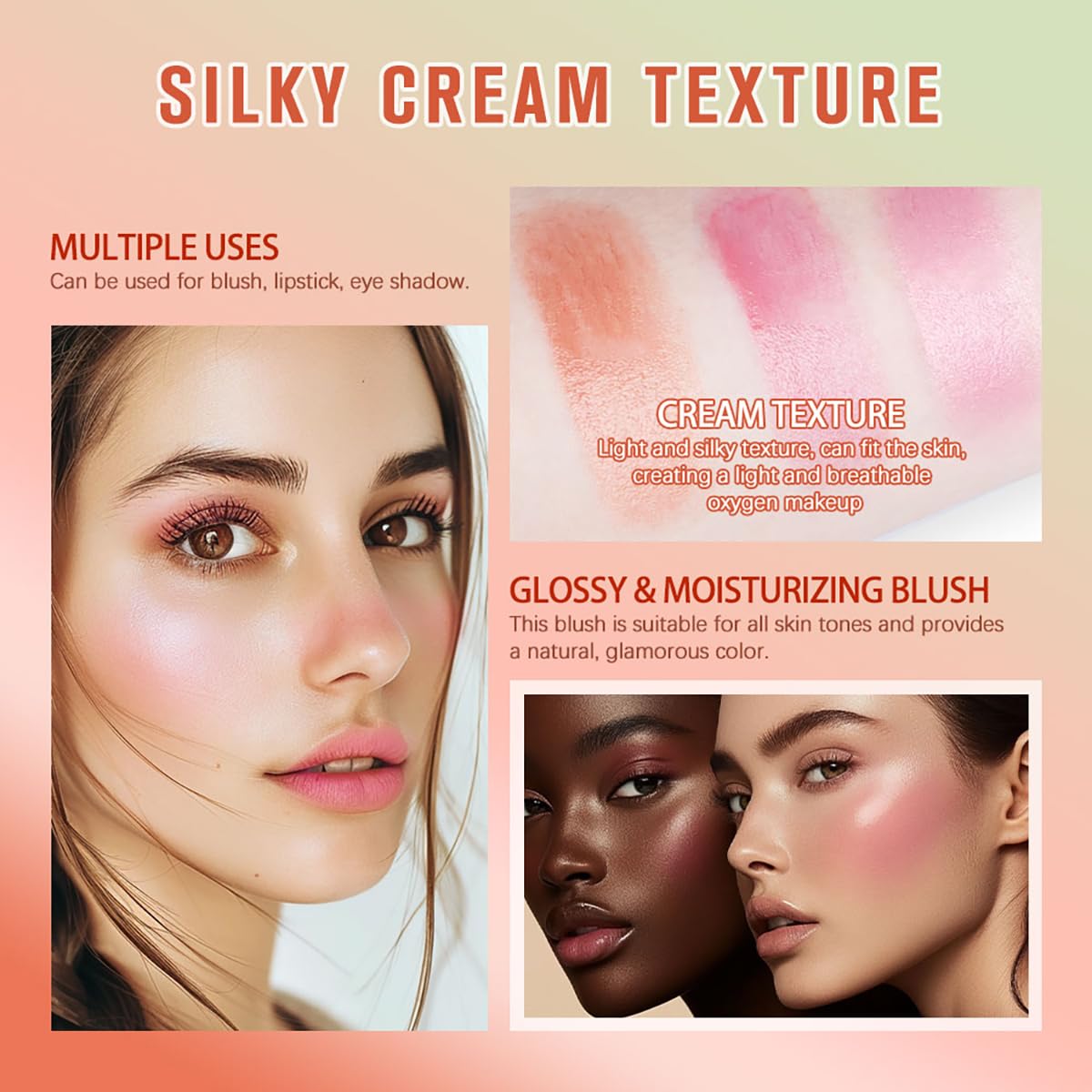 PH Tinted Moisture Stick Shy Pink 3-in-1 Color Changing Blush for Cheeks Eyes Lips 0.35 oz - Image 3