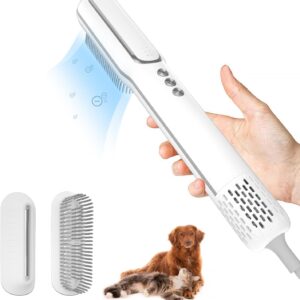 Portable Handheld Pet Grooming Hair Dryer, Dog Hair Dryer Pet Grooming Dryer Smart Temp Feature, lower noise, Adjustable 3 Temperature &3 Airflow Speed for Household Travel Camping