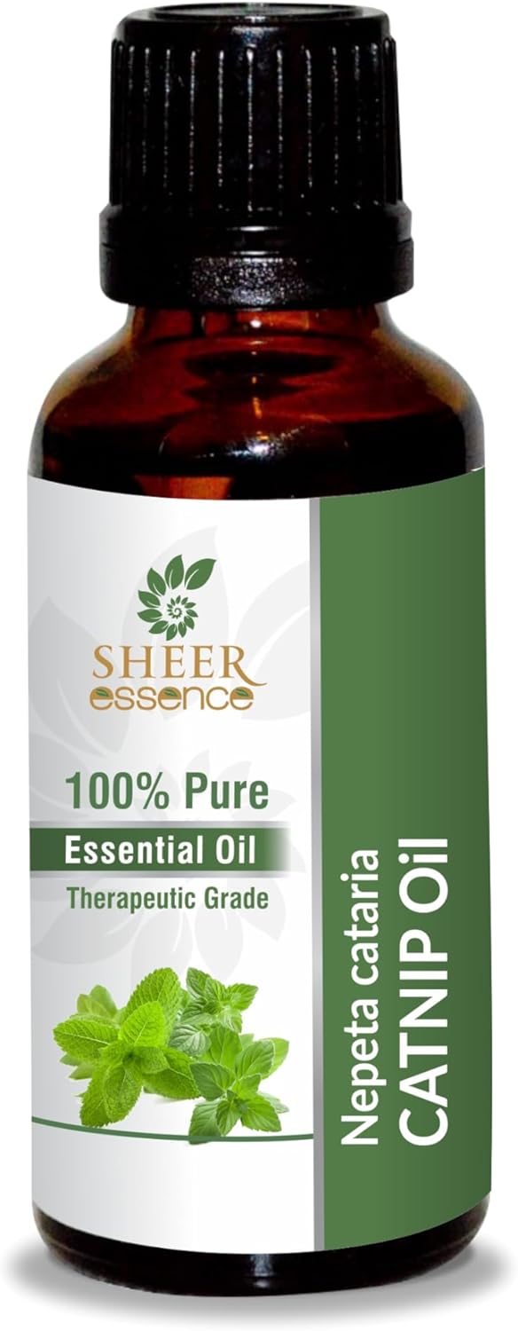 Essential Oils 4oz - 100% Pure and Natural - Therapeutic Grade Oil - Huge 4 Fluid Ounces Bottle with Premium Glass Dropper (Catnip Oil)