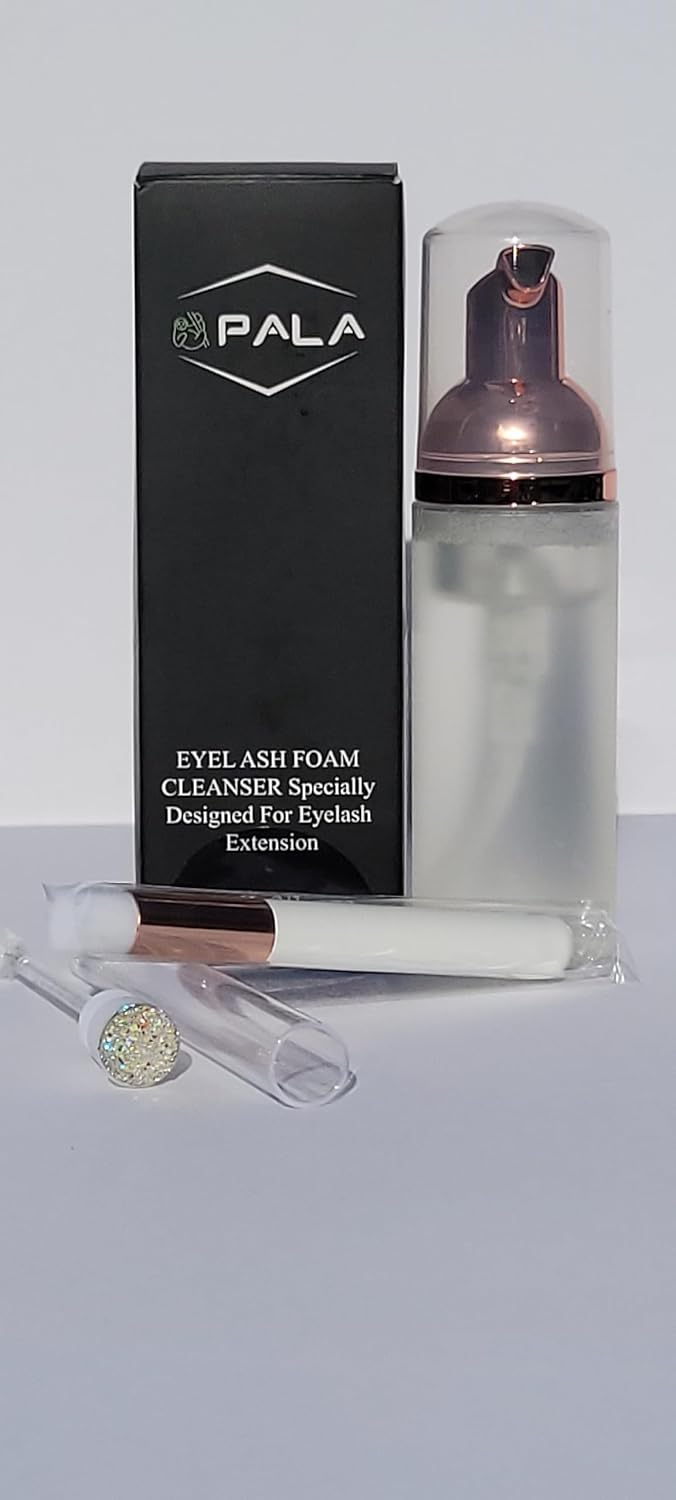 Eyelash Extension Foam Cleanser Kit with Brush and Wand, 150ml Volume - Image 3