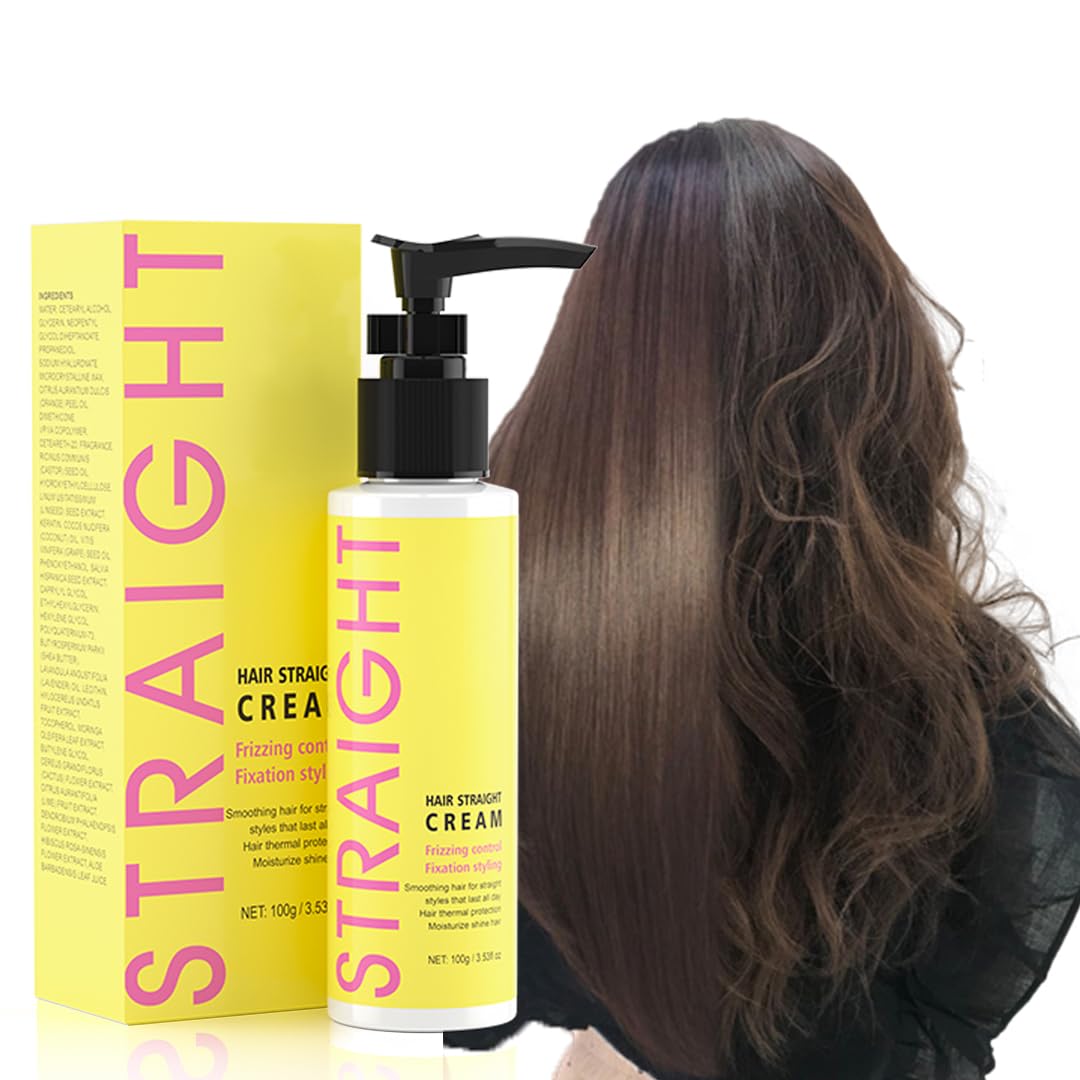 Gowwim Keratin Hair Straightener Cream 3.38oz Smooths Frizz and Curls - Image 4