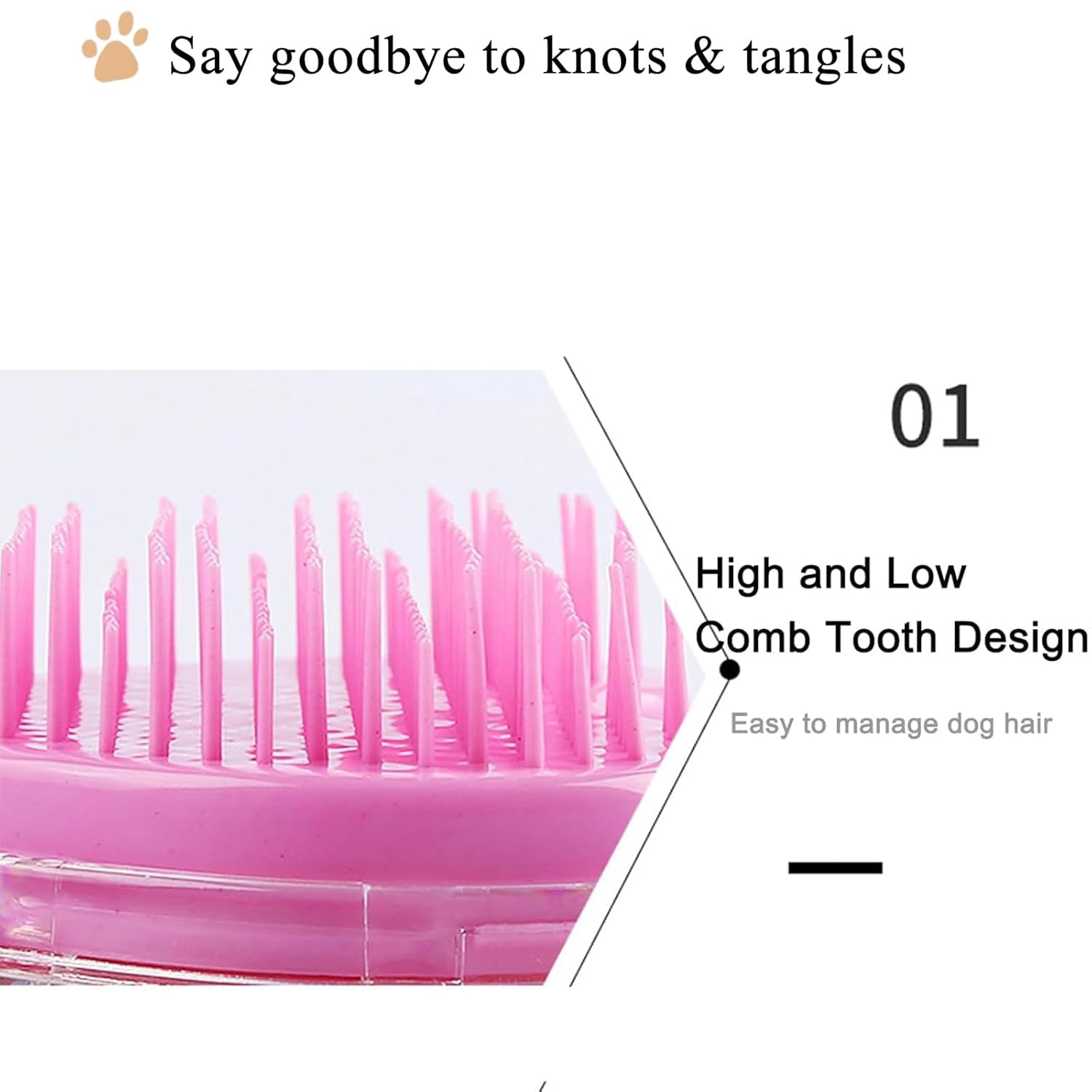 Blue Pineapple Soft Dog Brush for Small Yorkies Shih Tzus Maltipoos Gentle Grooming - Image 6