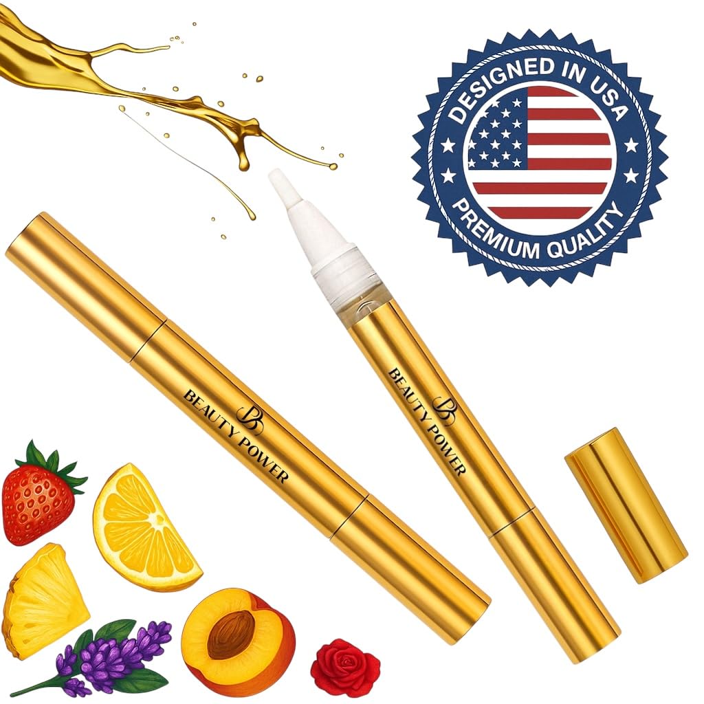 Nail Oil Cuticle Pen - Rose - 10ml Nail Strengthener & Growth Serum with Natural Oils - Image 2
