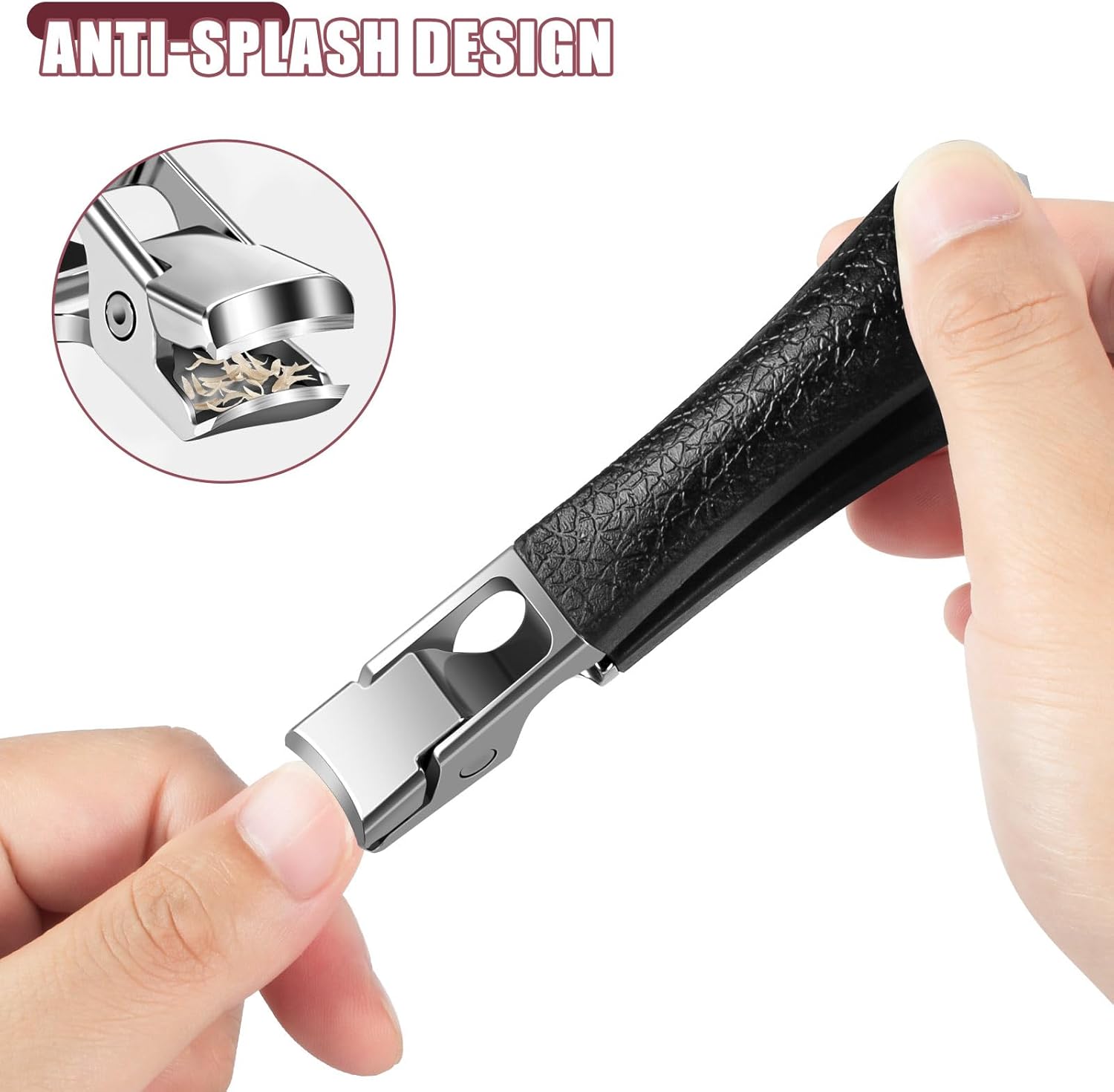 Heavy Duty Large Toenail Clippers for Seniors with Catcher - Sharp Angled Blades for Thick Nails - Image 6