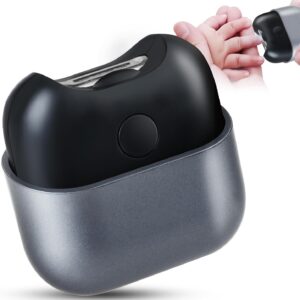 Electric Nail Clipper with Light, Automatic Nail Clipper Rechargeable with 2 Speeds and Nail Chip Storage for Babies, Children, Adults, Caregivers and Seniors