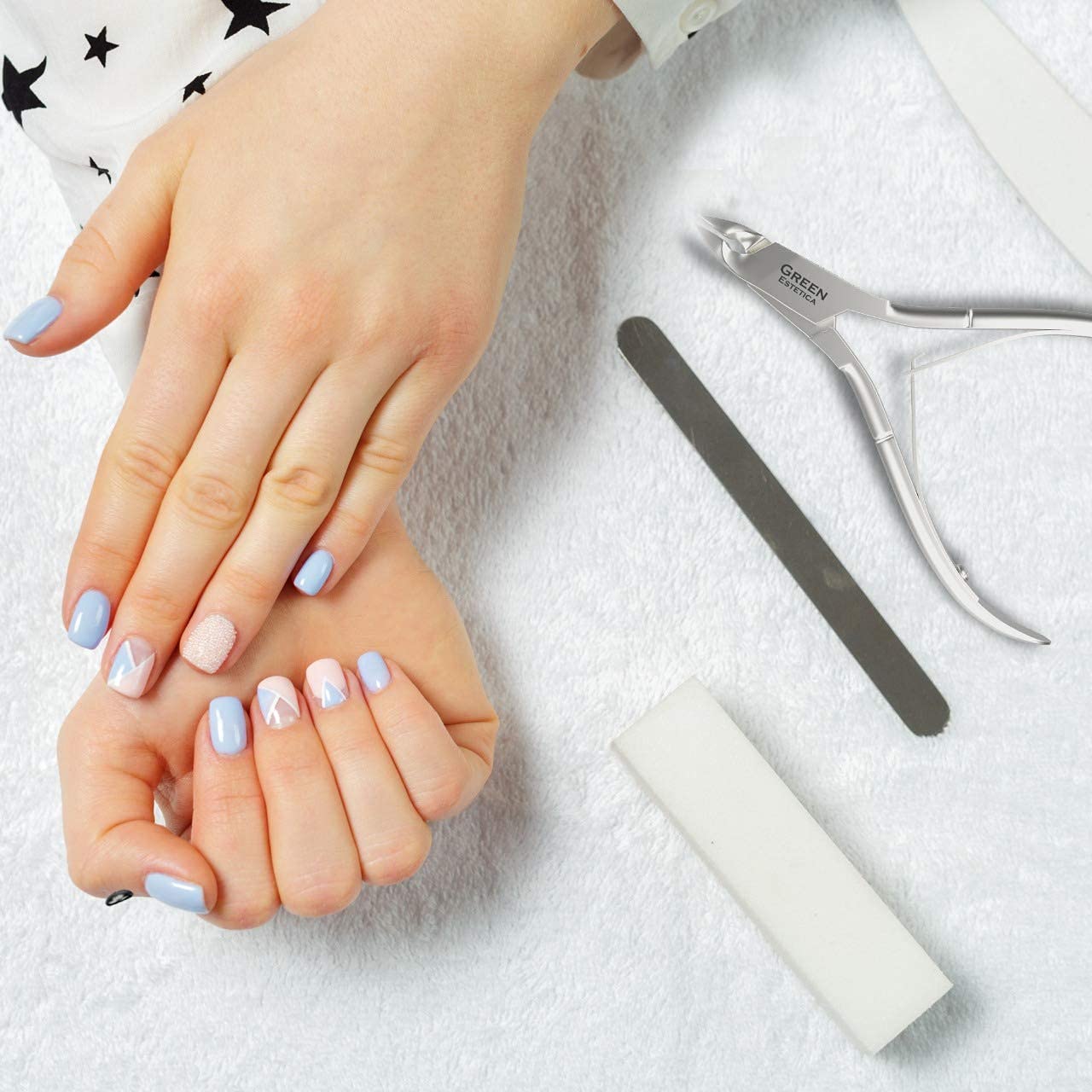 Sharp Stainless Steel Professional Cuticle Trimmer with Double Spring for Nail Care - Image 8