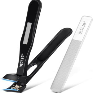 Nail Clippers for Seniors - Ergonomic Long Handle Toenail Clippers for Thick Toenails with Catcher, Toe Nail Clippers for Thick Nails for Seniors, Men & Women