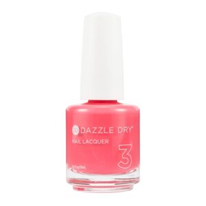 Dazzle Dry Nail Lacquer (Step 3) - Carnival Coral - A bright punchy coral. Full coverage cream. (0.5 fl oz)