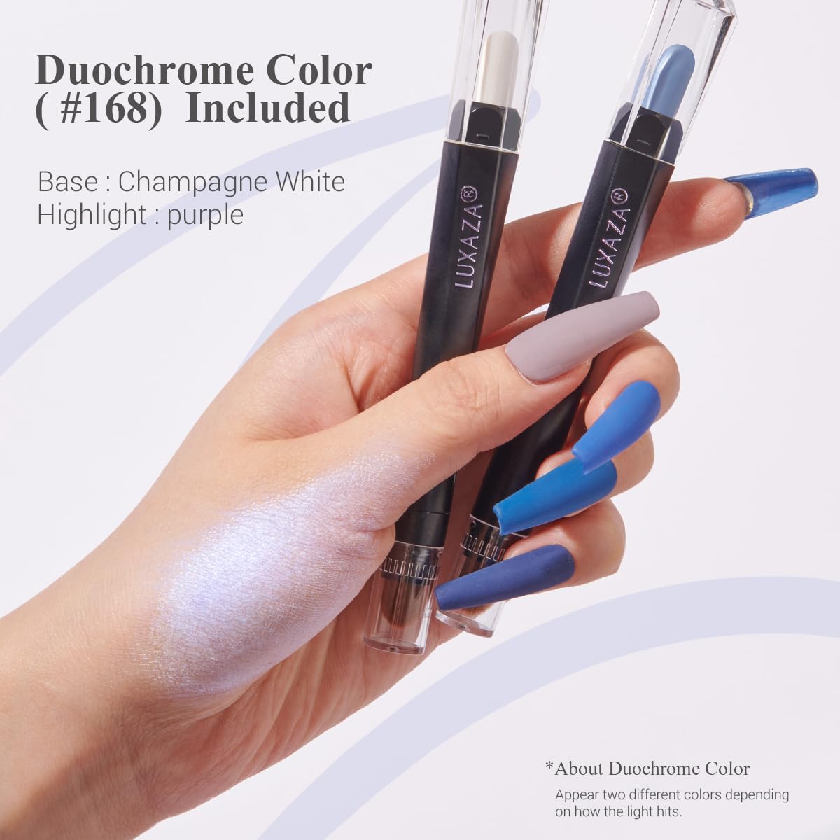 6PCS Neutral Cream Eyeshadow Stick Set Metallic Shimmer Matte Finish - Image 6
