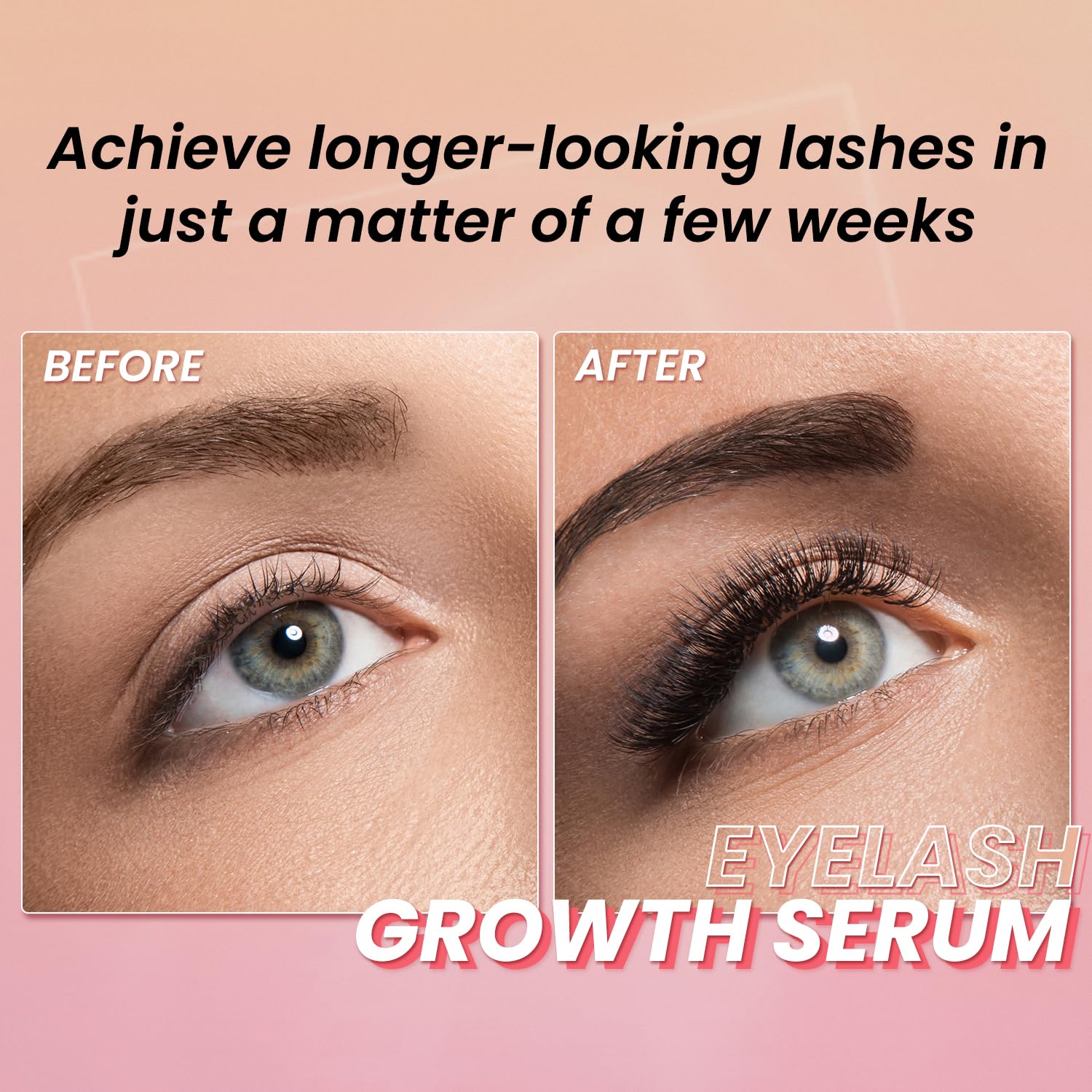 Vegan Eyelash Growth Serum 0.17 Fl Oz for Longer Thicker Fuller Lashes - Image 5