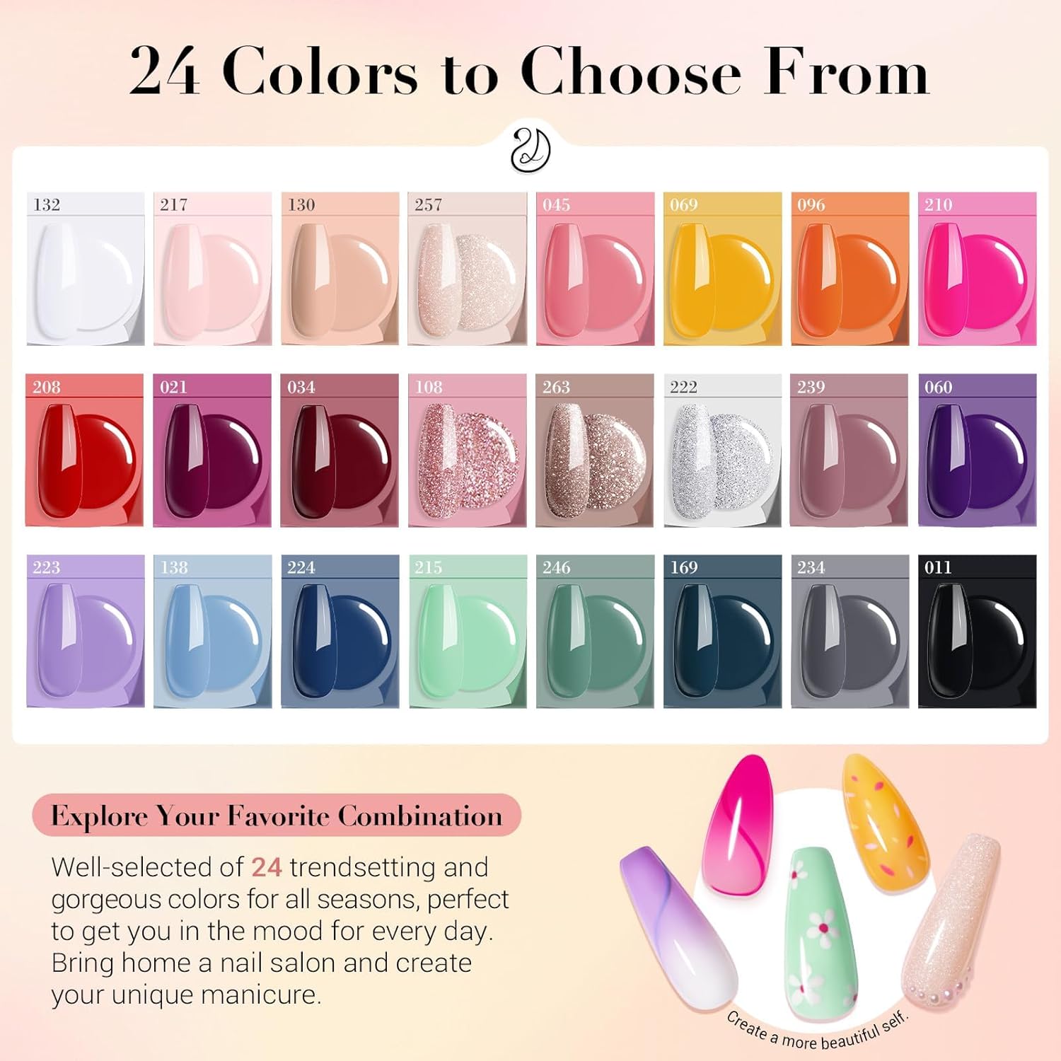 AZUREBEAUTY Dip Powder Nail Kit with Electric Nail Drill 24 Colors and Dip Liquid Set - Image 2